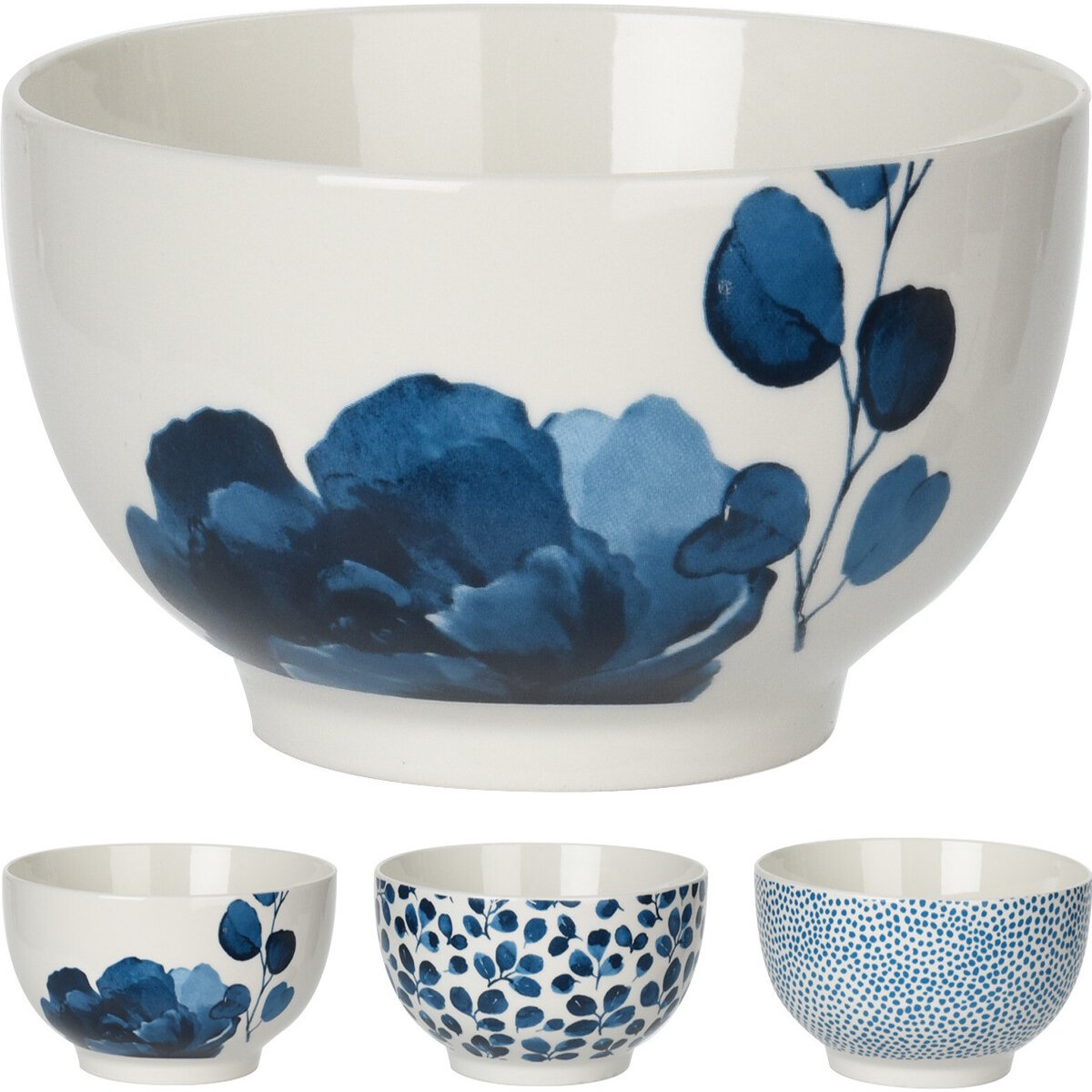 Bowl Floral de Porcelana 700Ml Siaki