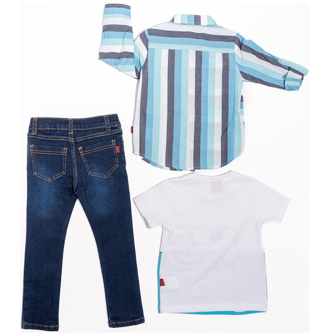 Conjunto para Bebé 3 Piezas Camisa Manga Larga Playera Y Pantalón Snoopy