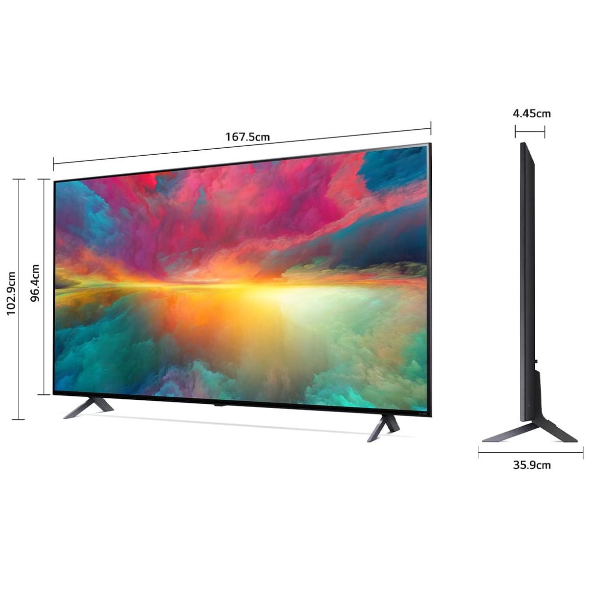 Pantalla LG 75" Qned 4K Thinq Ai 75Qned75Sra