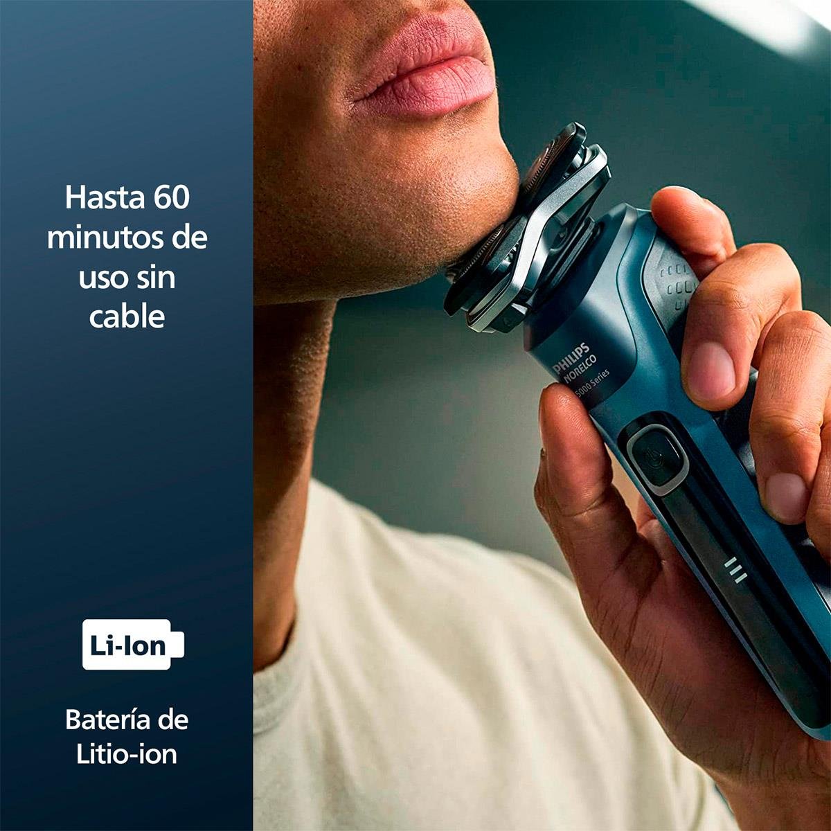 Afeitadora Philips Serie 5000 con tecnología SkinIQ 