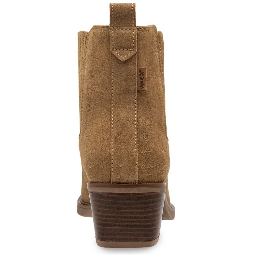 Bota Vaquera con Elásticos Beige Levis