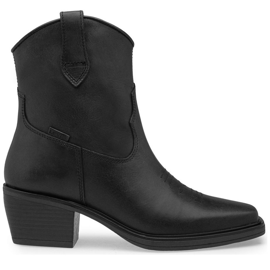 Bota Vaquera Negra Levis