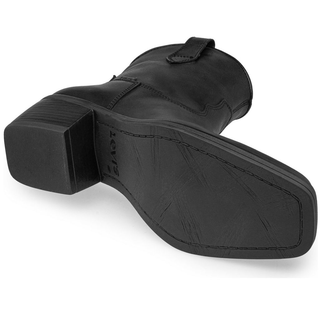 Bota Vaquera Negra Levis