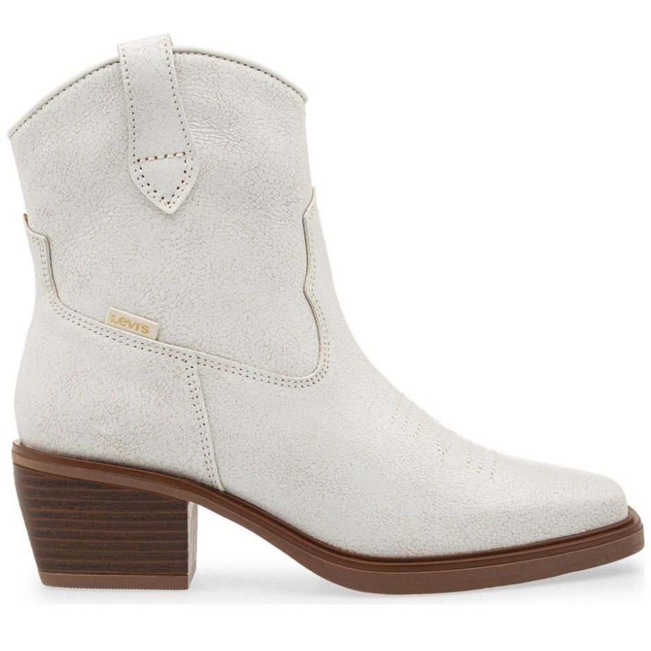 Bota Vaquera Crema Levis