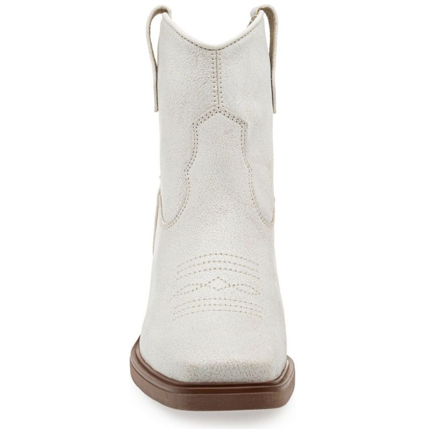 Bota Vaquera Crema Levis