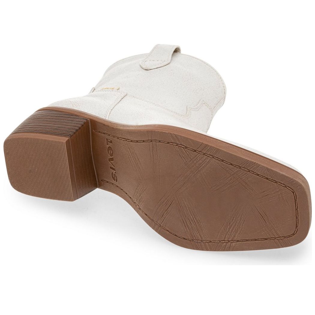 Bota Vaquera Crema Levis