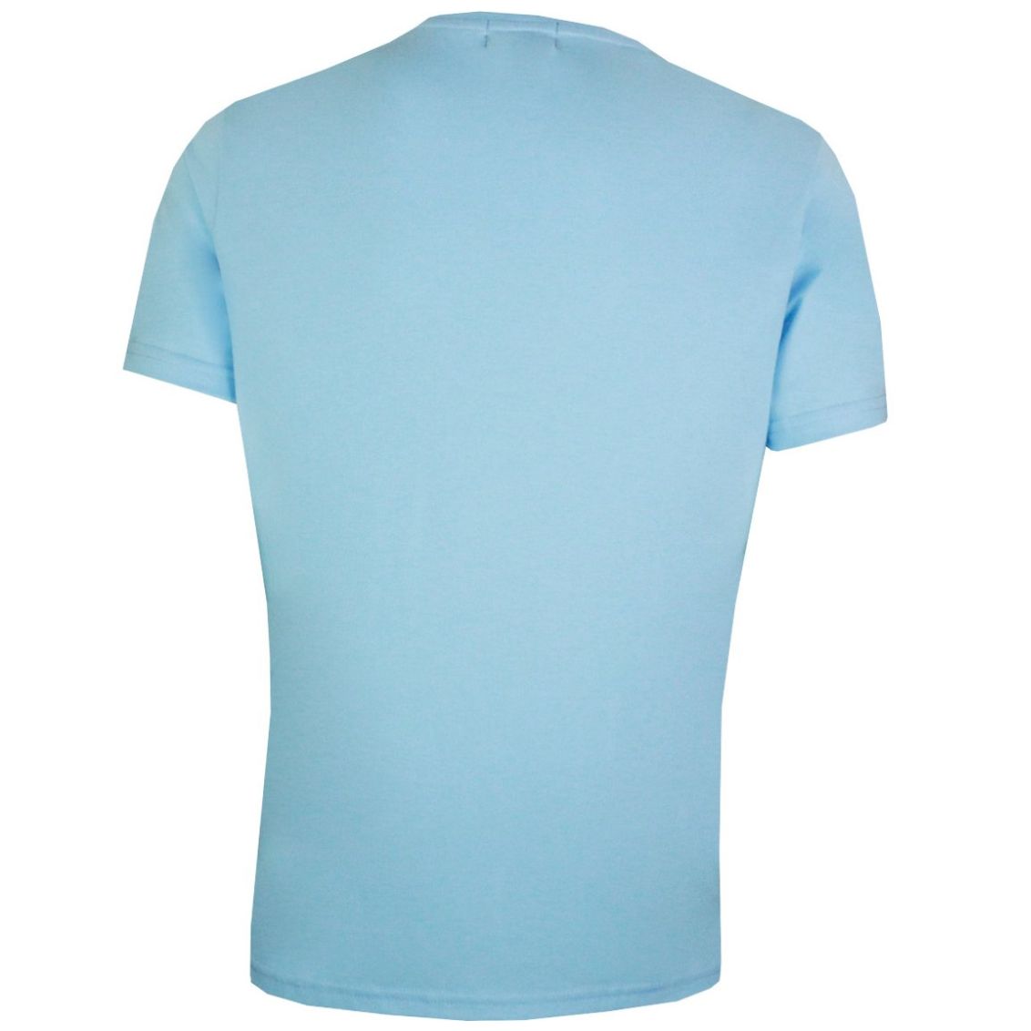 Playera Polo Club Manga Corta Cuello Redondo Celeste para Hombre