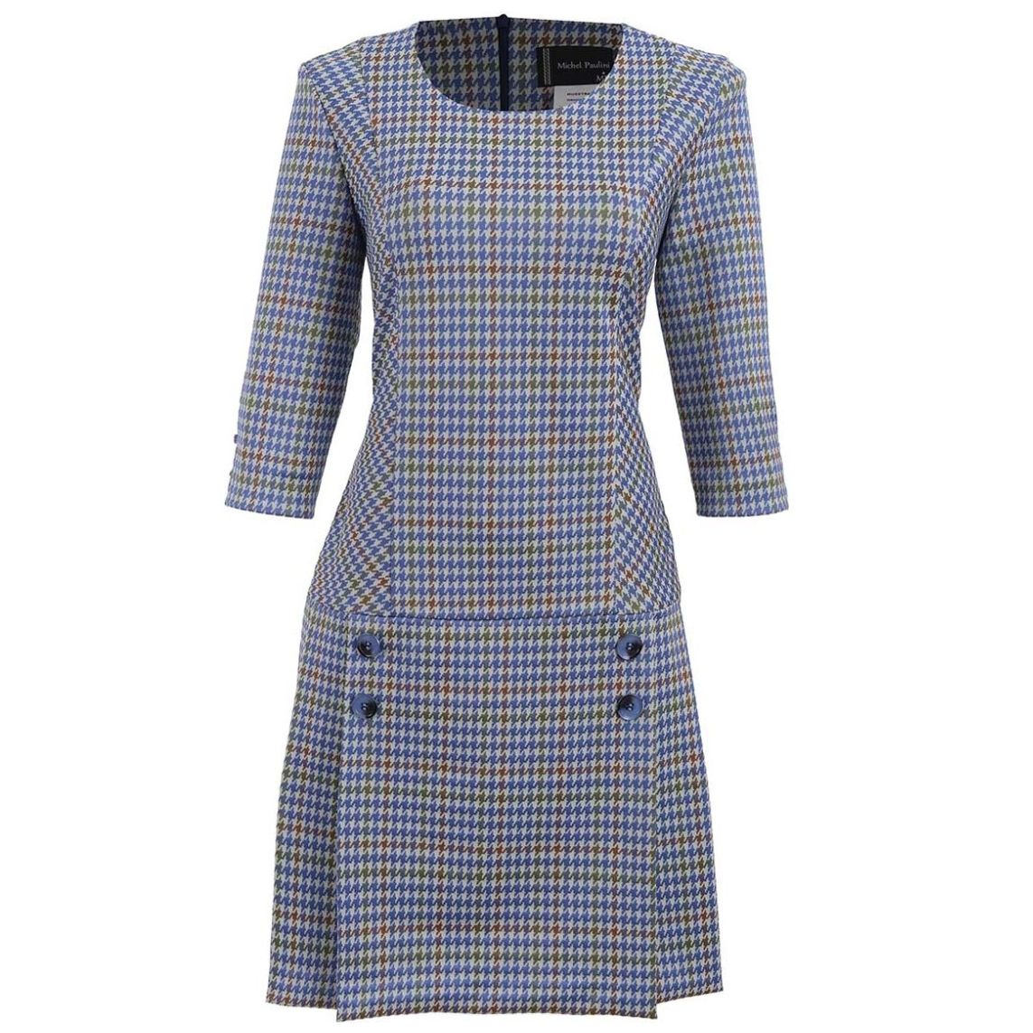 Vestido Michel Paulini Manga 3/4 Diseño Estampado