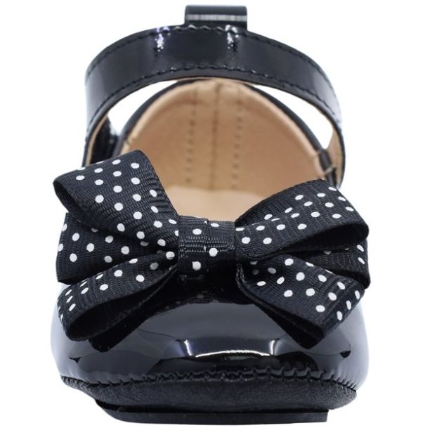 Balerina Coqueta Bebé con Moño 10-12 Negro