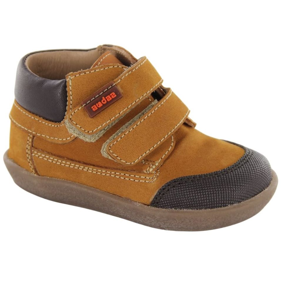 Botín Audaz Bebé con Velcros 11-13 Café