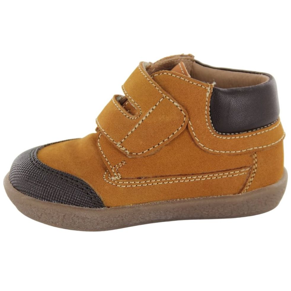 Botín Audaz Bebé con Velcros 11-13 Café