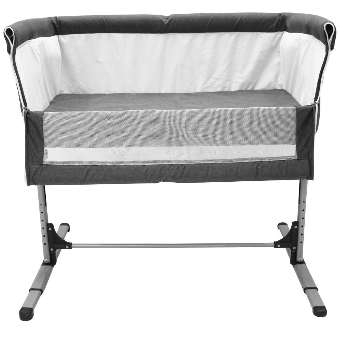 Cuna Colecho Mecedora Mix+ Gris Lifestyle By Infanti