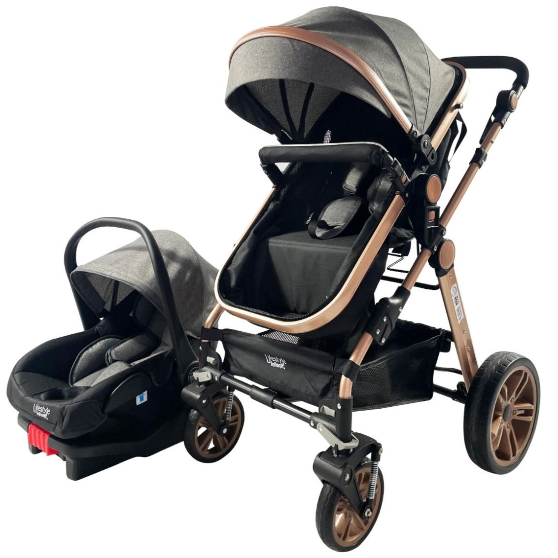 Carriola Sistema de Viaje Alizze Negro Lifestyle By Infanti