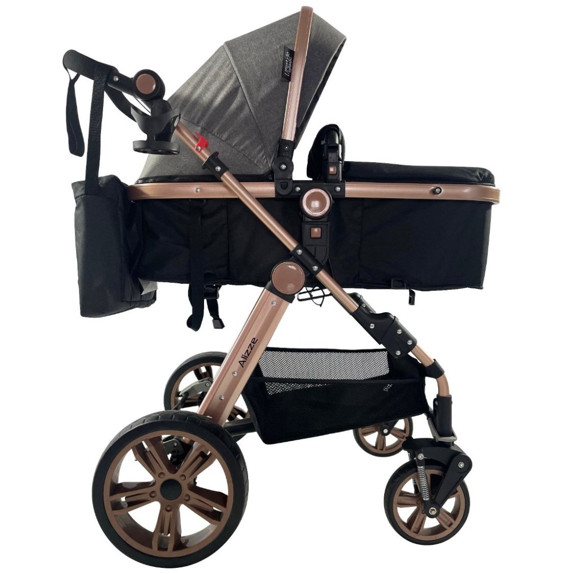 Carriola Sistema de Viaje Alizze Negro Lifestyle By Infanti