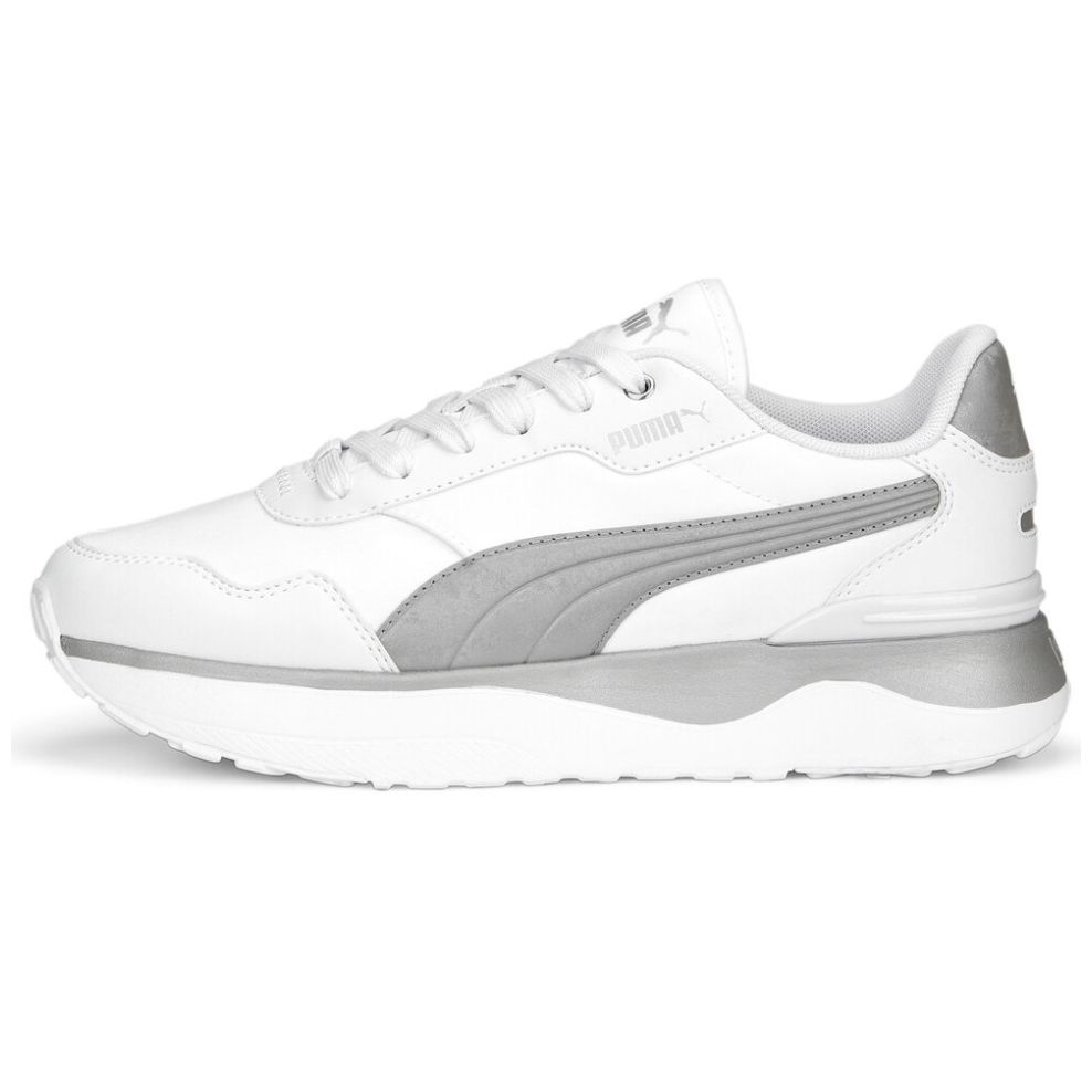 Tenis Casual C Detalles Blanco con Plata Puma
