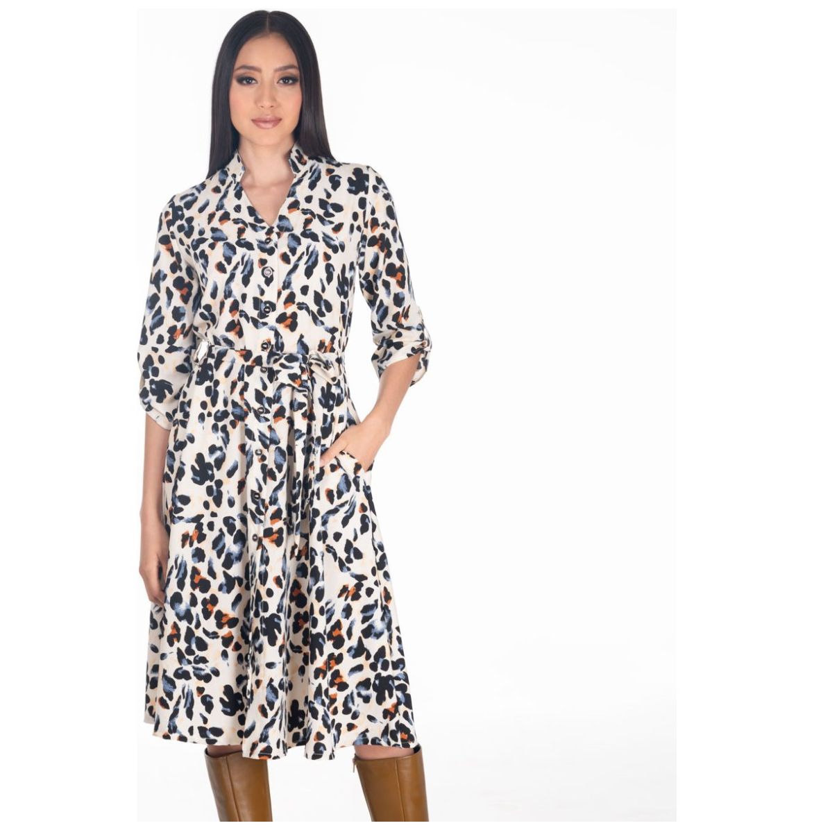 Vestido Estampado Sarah Bustani