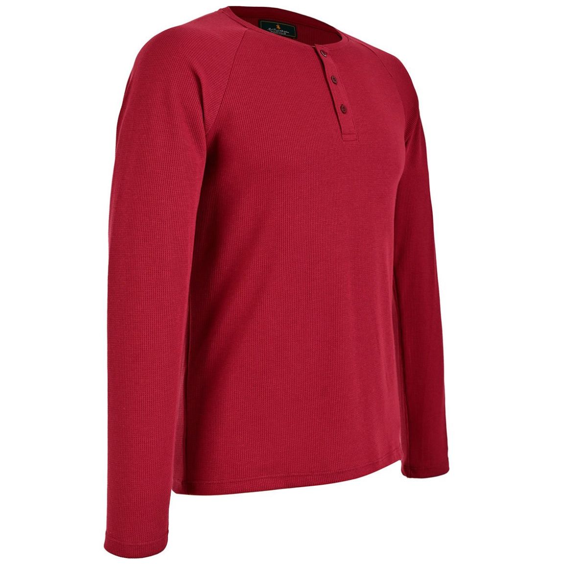 Playera Polo Club Manga Larga Cuello Henley para Hombre