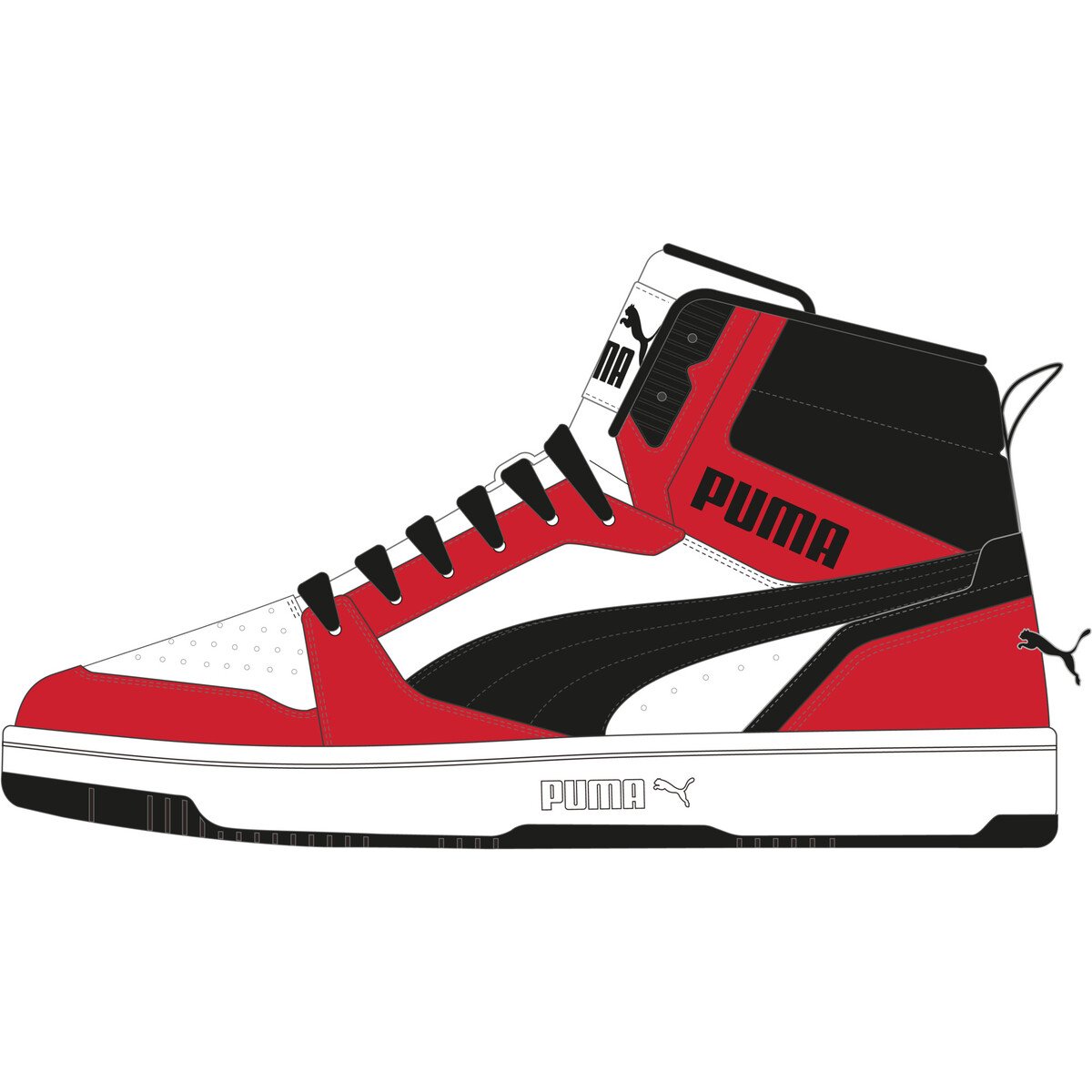 Tenis Bota Puma Rebound con Agujeta 22-25