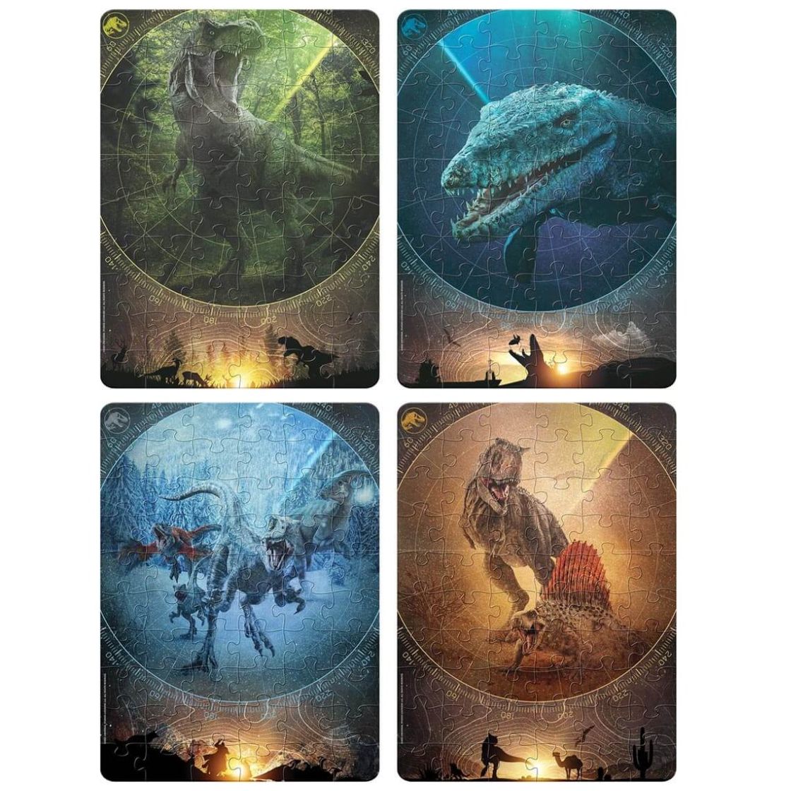 Rompecabezas 4 en 1 Jurassic World