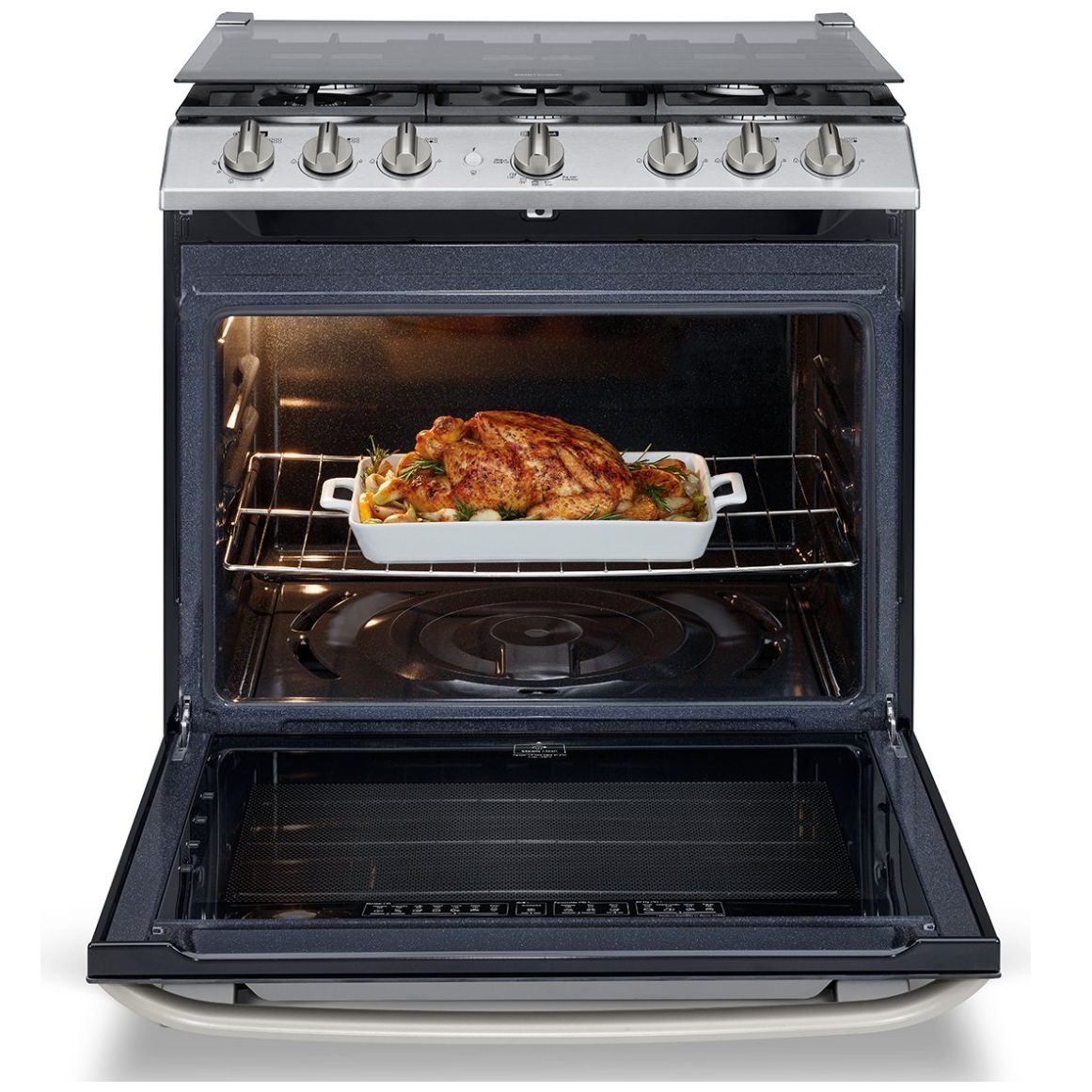 Combo Buen Fin Mabe Estufa 30 Cms Emh7612Dss Inoxidable y Horno de Microondas Hmm70Sej