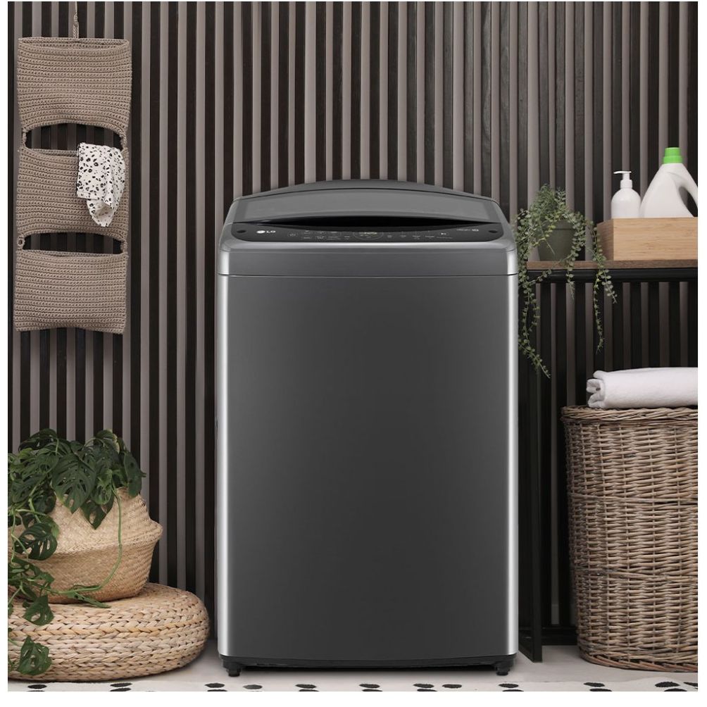 Lavadora Negra Lg Carga Superior 19 Kg Wt19Mv6