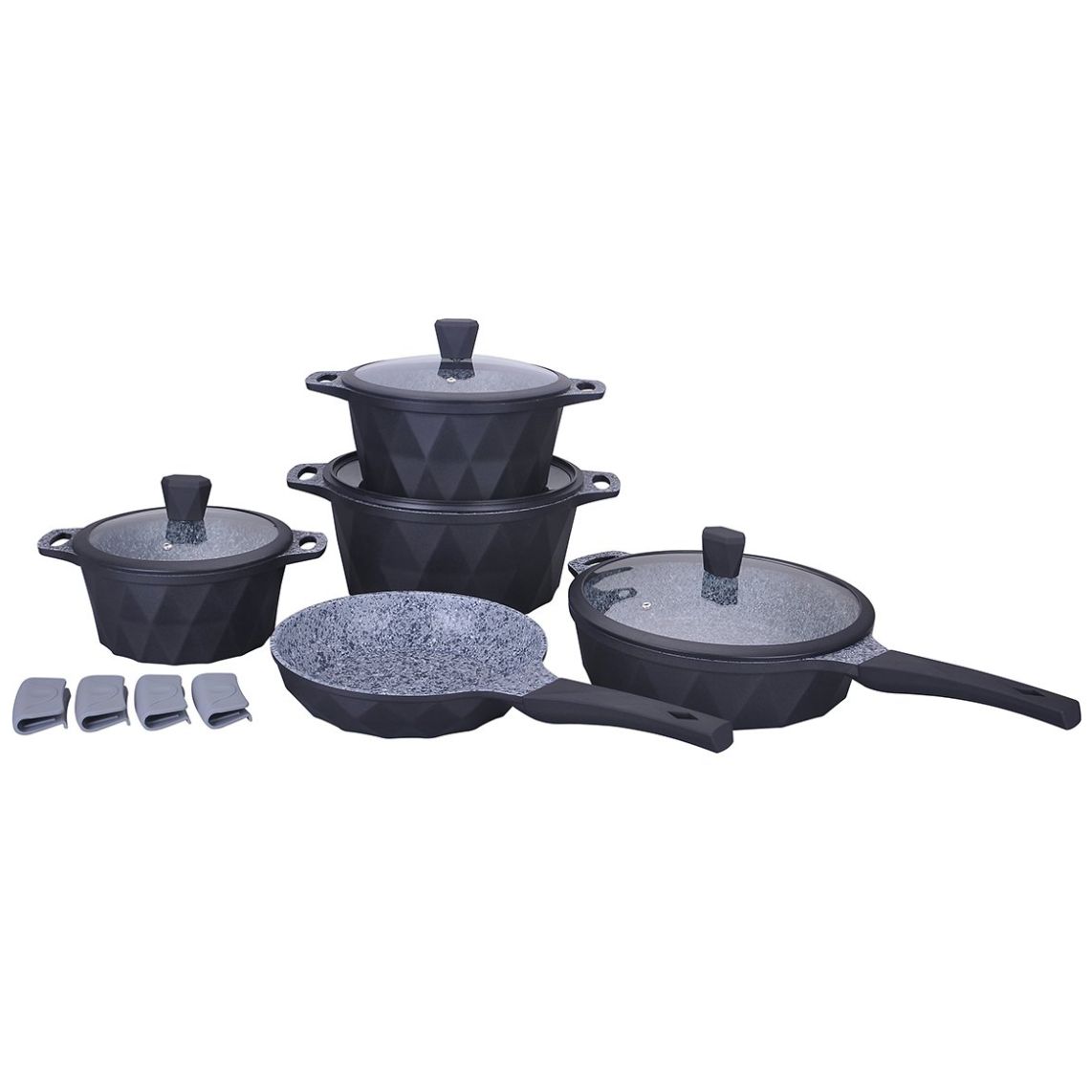 Batería Serenity Negra de Cocina Kochtelle