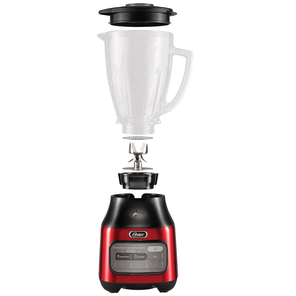 Licuadora Value Plus Reversa Roja 800W Oster
