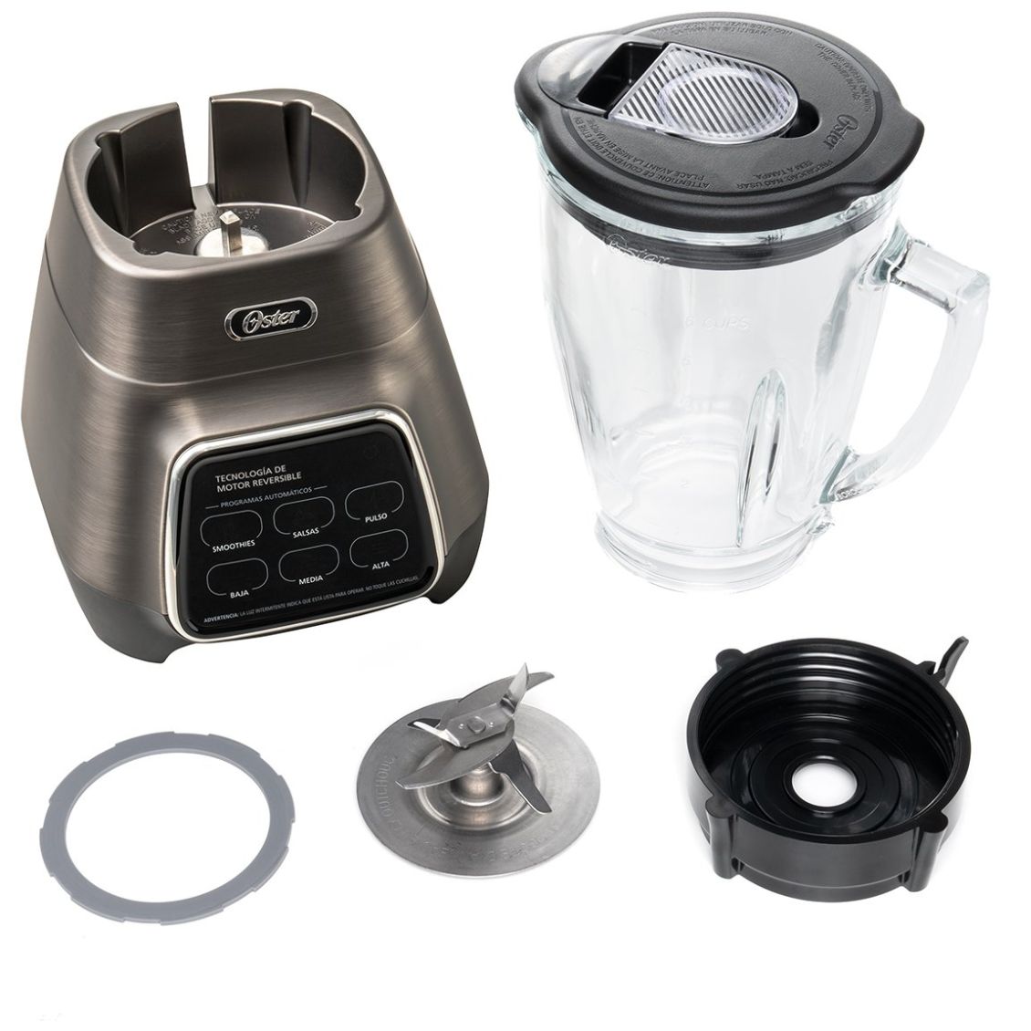 Licuadora Pyramid Touch Reversible Plata 1000W Oster