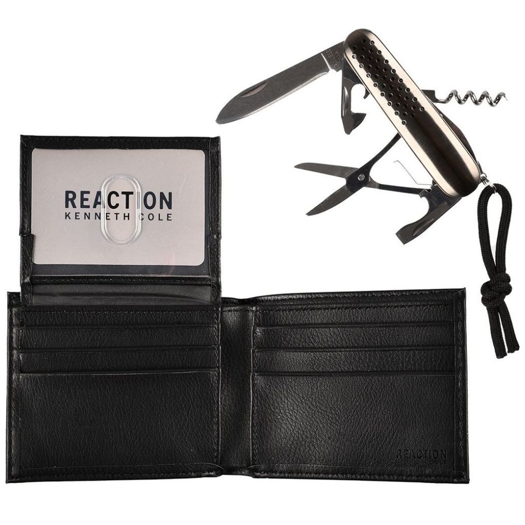 Set de Cartera Kenneth Cole Reaction con un Multiherramientas para Hombre