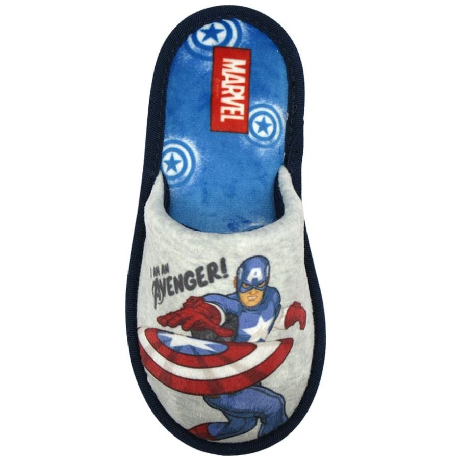 Pantufla Avengers Salto de Cama Ch-Xg Gris