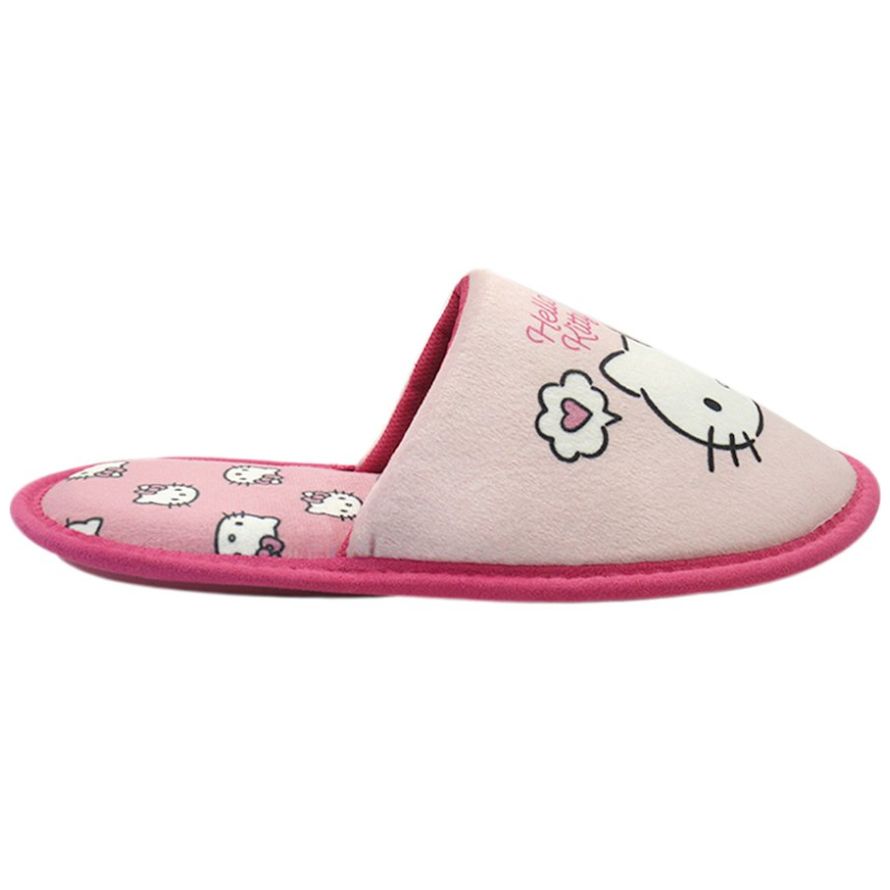 Pantufla Hello Kitty Salto de Cama Ch-Xg Rosa