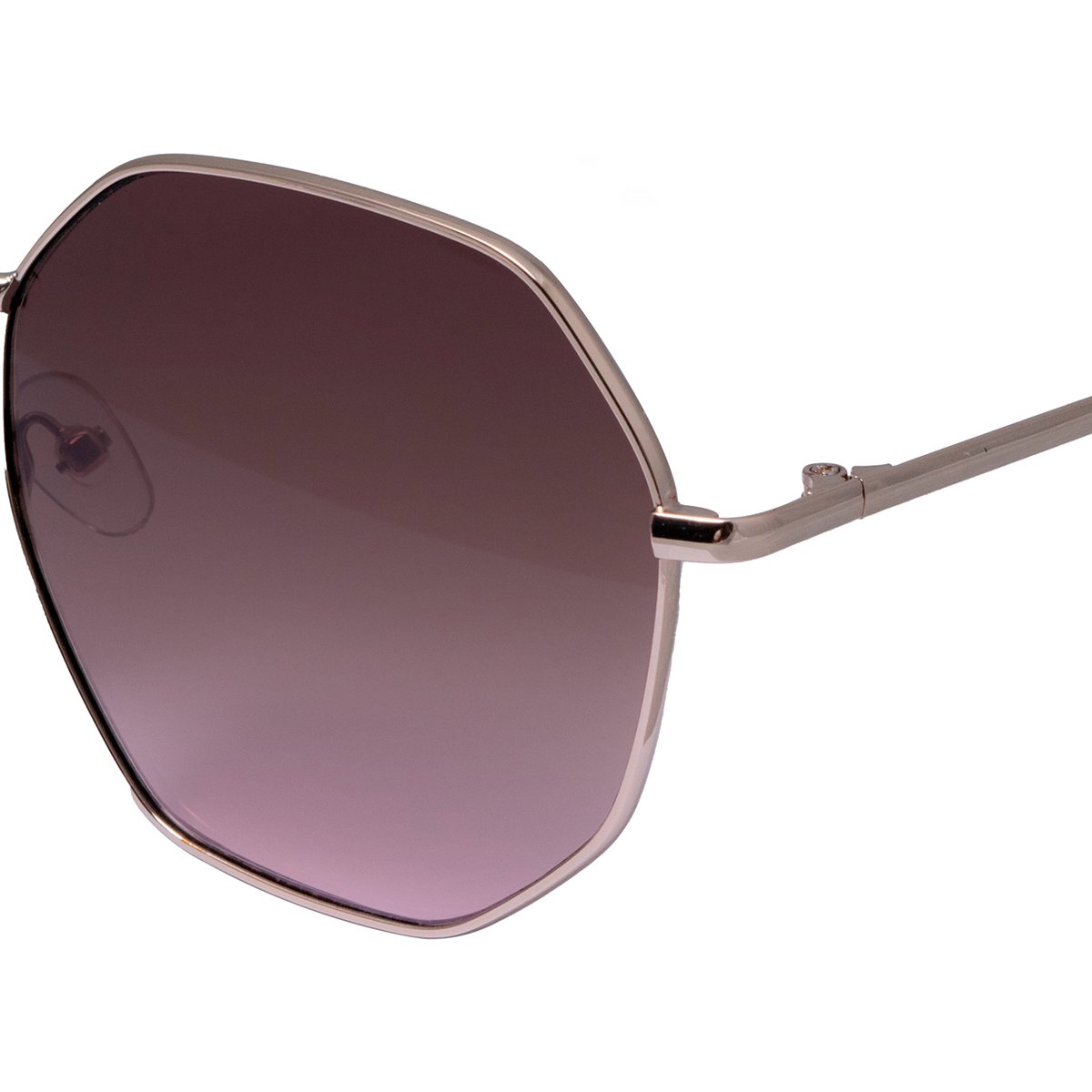 Lentes de Sol Redondos Metal Dorado-Rosa Mica Café Mossimo
