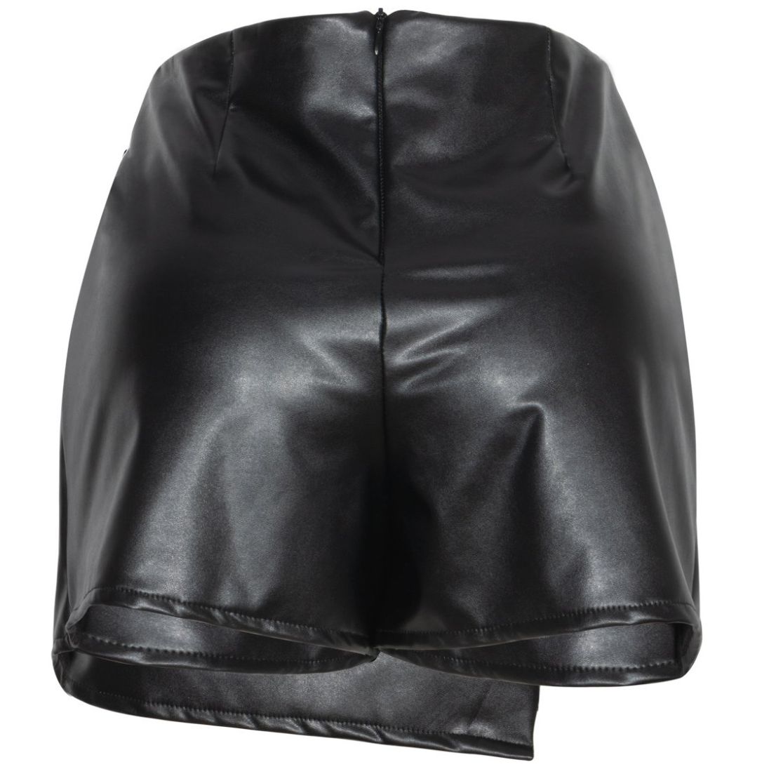 Short Falda Tipo Piel Limoncello