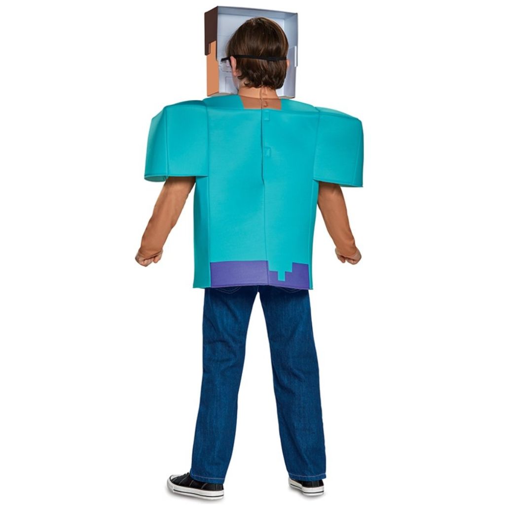 Disfraz Steve Clasico Minecraft Talla L 10 a 12