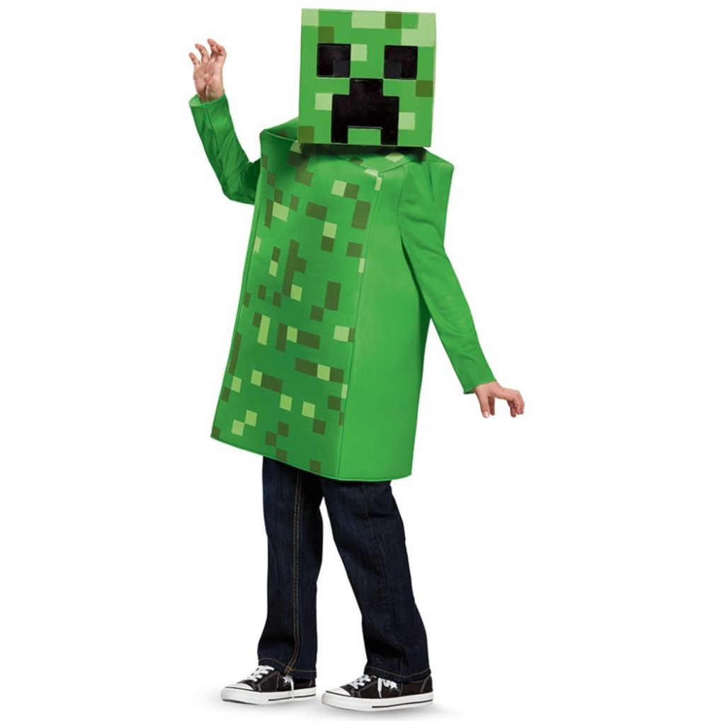 Disfraz Creeper Clasico Talla M 7 a 8 Minecraft