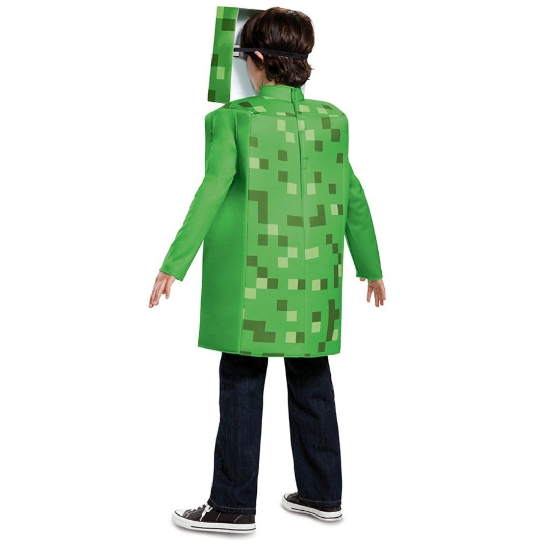 Disfraz Creeper Clasico Talla M 7 a 8 Minecraft