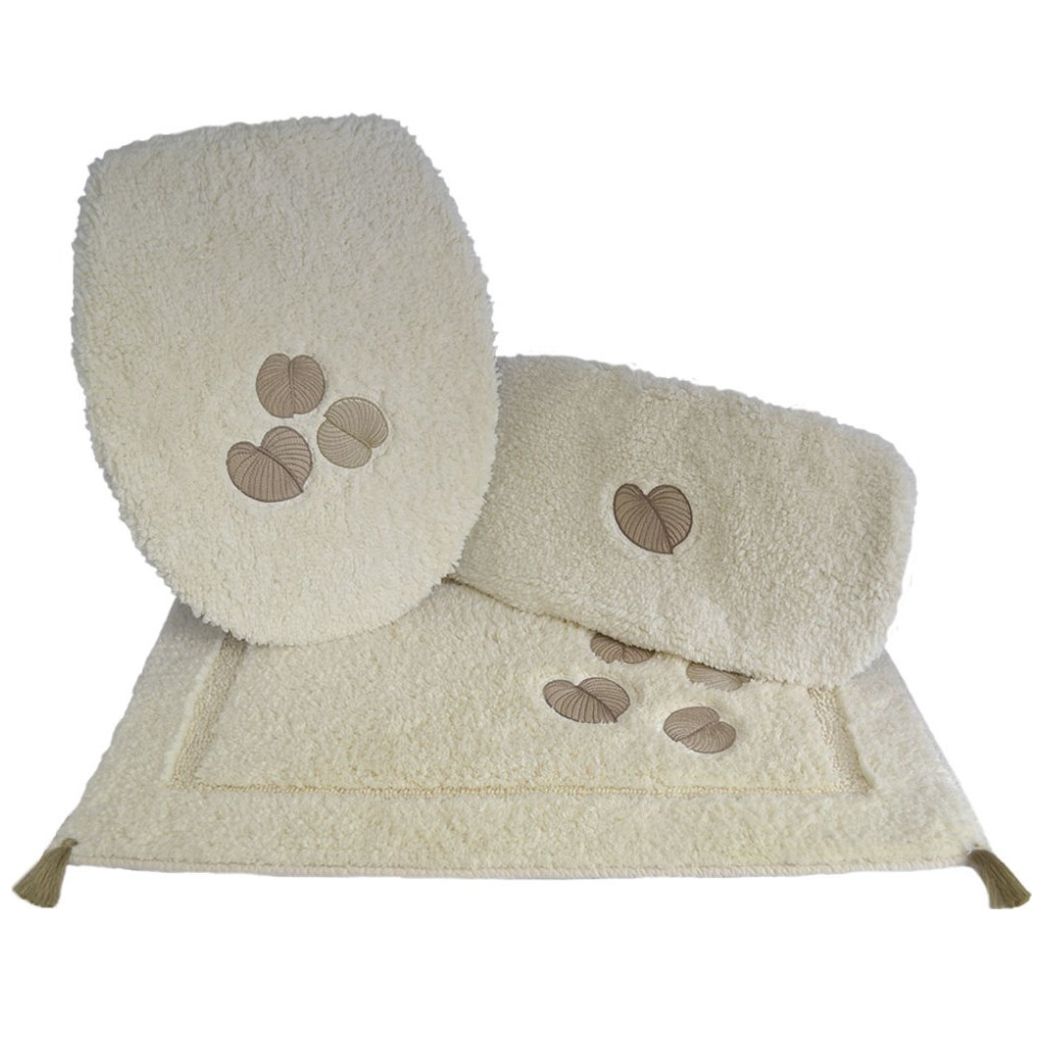 Juego de Baño Moon Marfil 45X70 Cm 1050 Gr Raya