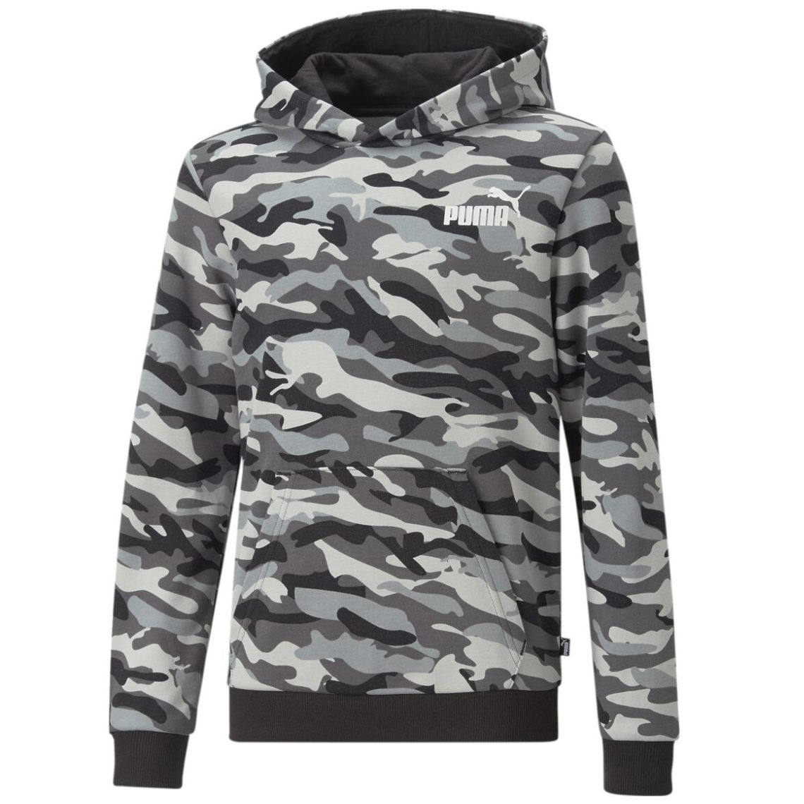 PUMA Sudadera con Capucha para Hombre, Azul Galaxy, puma Negro