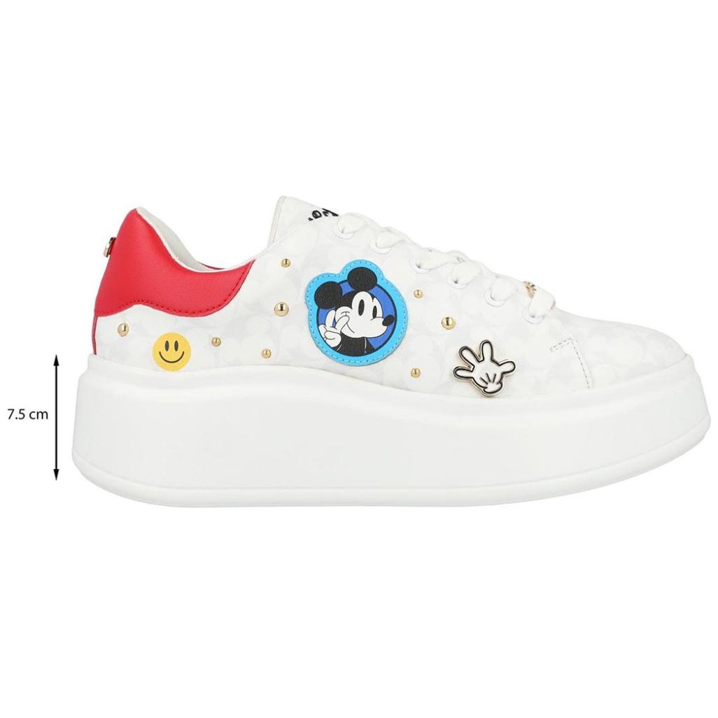 Tenis Blanco Estampado Mickey W Capsule