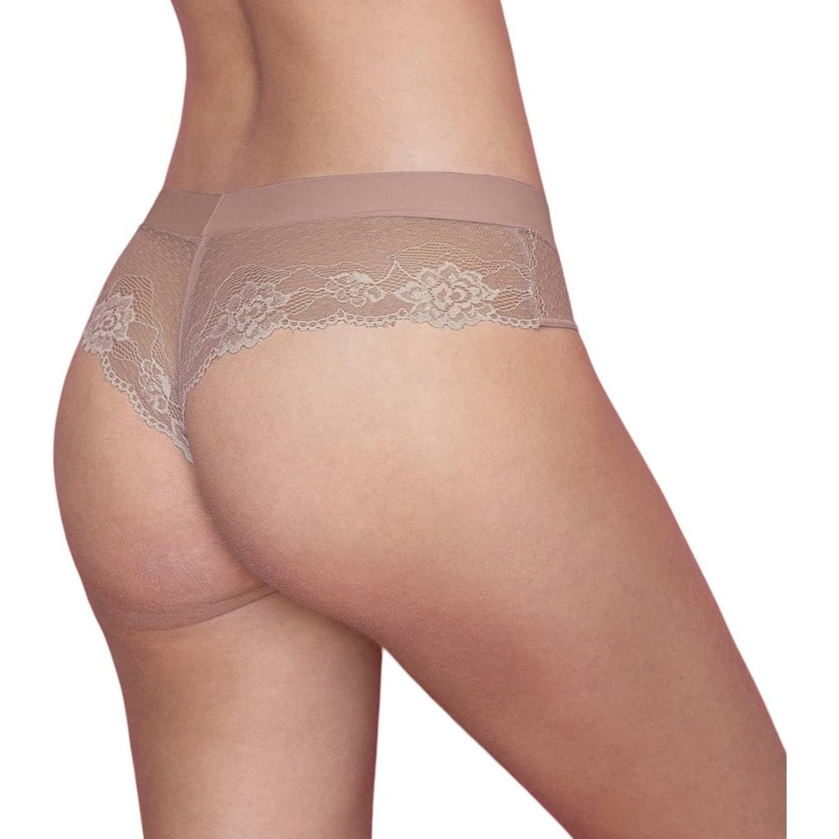 Panty Cachetero Detalles en Encaje Leonisa