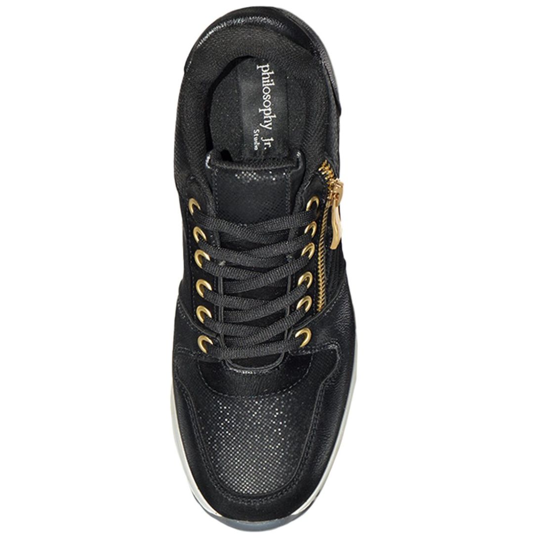 Tenis con Cuña Y Cierre Negro Philosophy