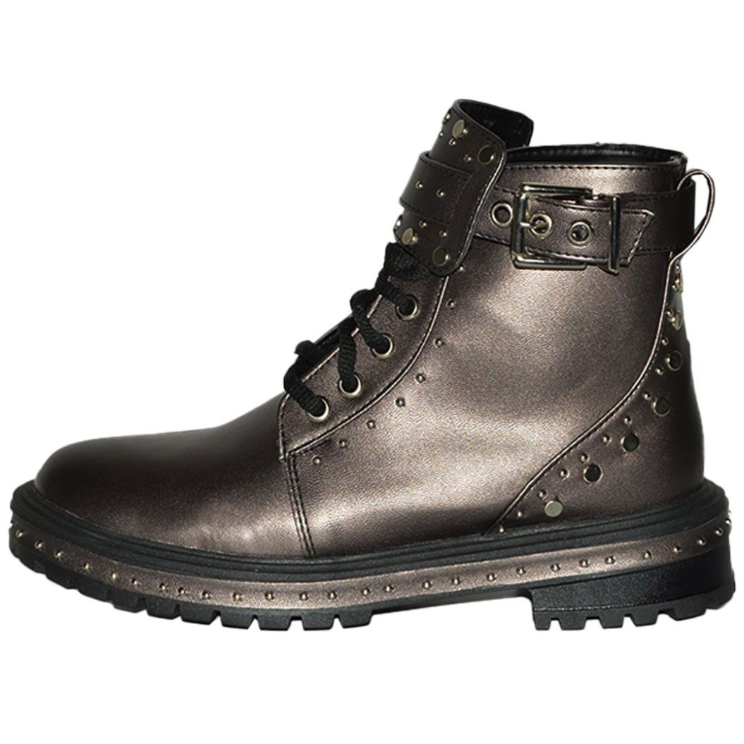 Bota Café con Estoperoles Y Hebilla Ajustable Philosophy