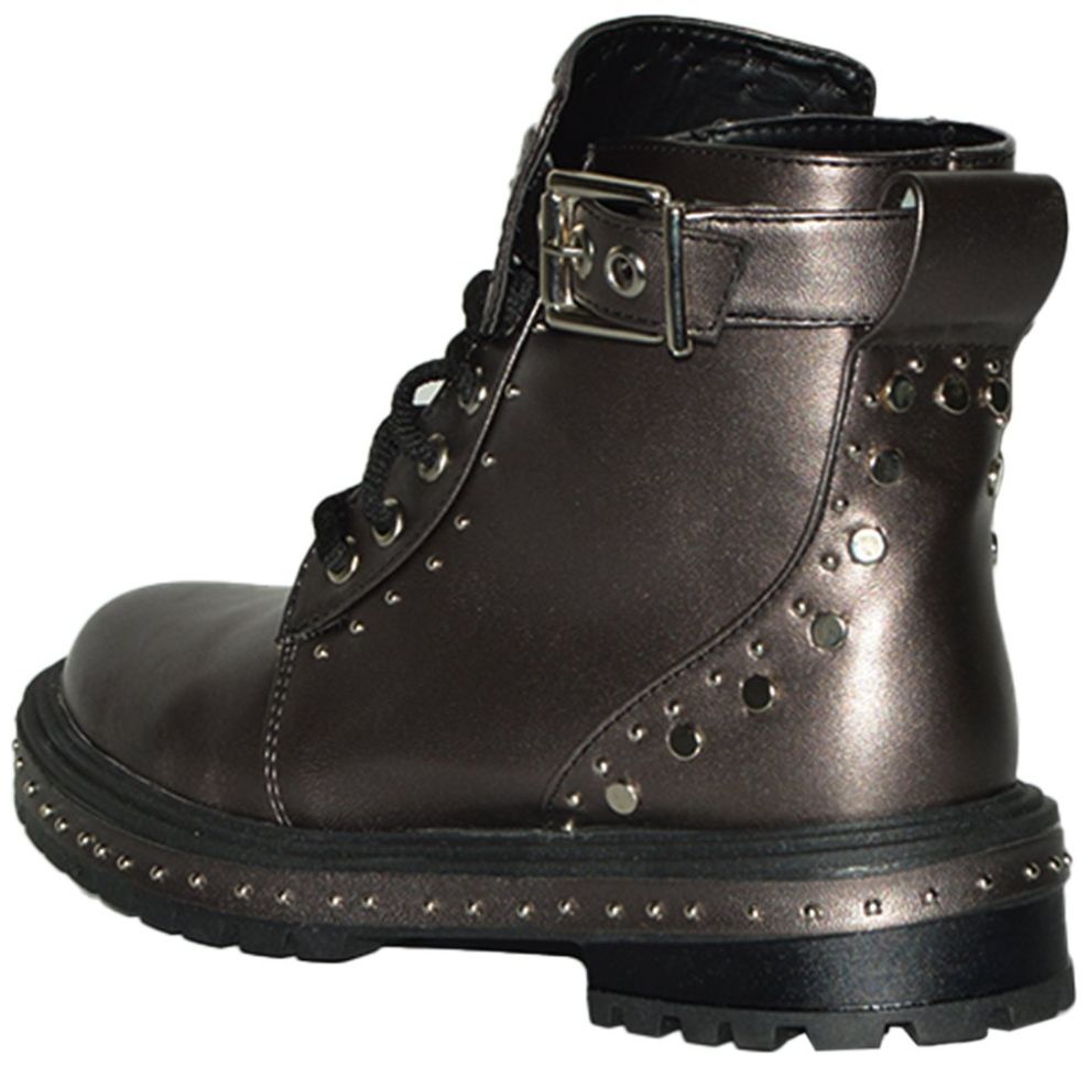 Bota Café con Estoperoles Y Hebilla Ajustable Philosophy