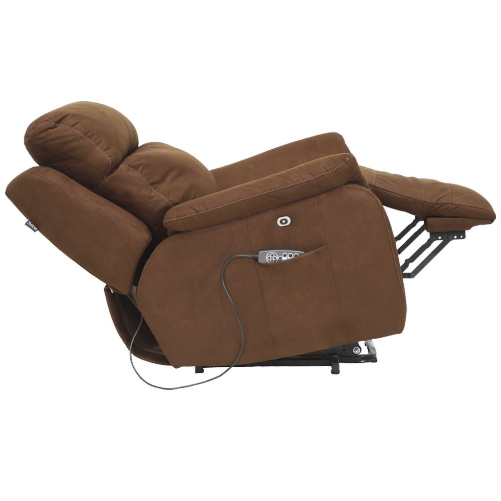 Sillón Reclinable Morelli Café Ultra Tela Boal