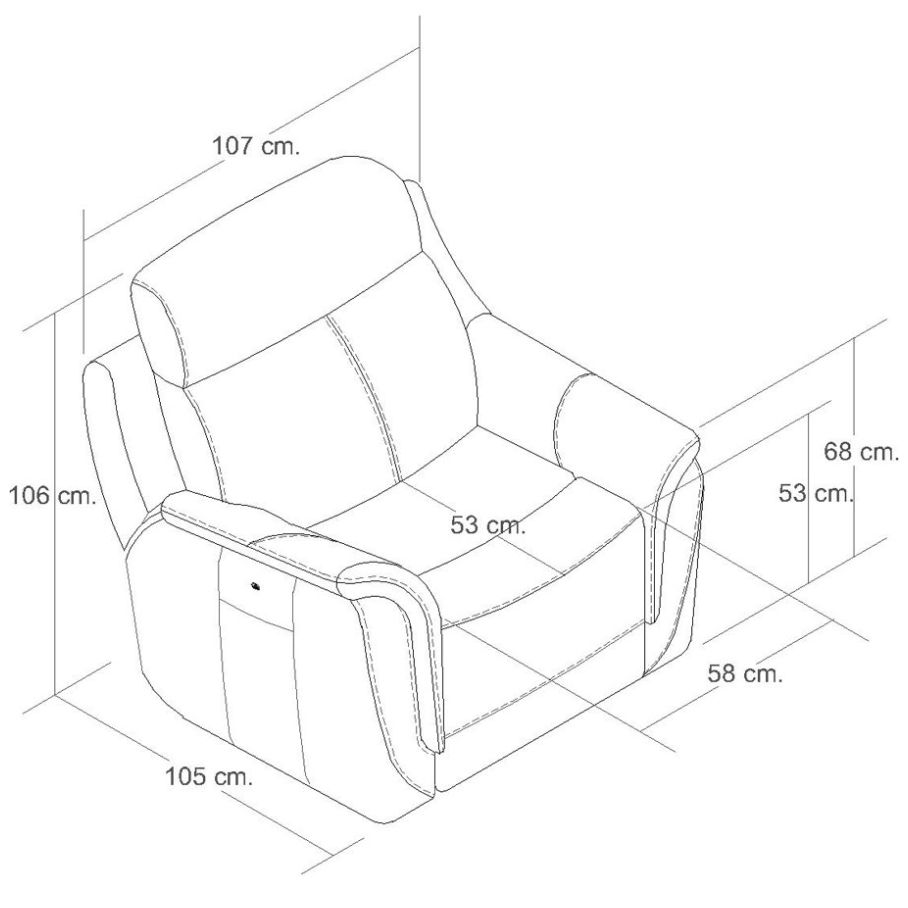 Sillón Reclinable Morelli Ultra Piel Boal
