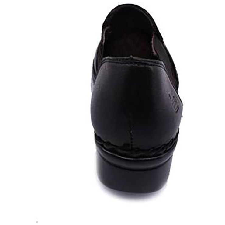 Zapato Negro Ultra Confort con Abertura Lobo Solo