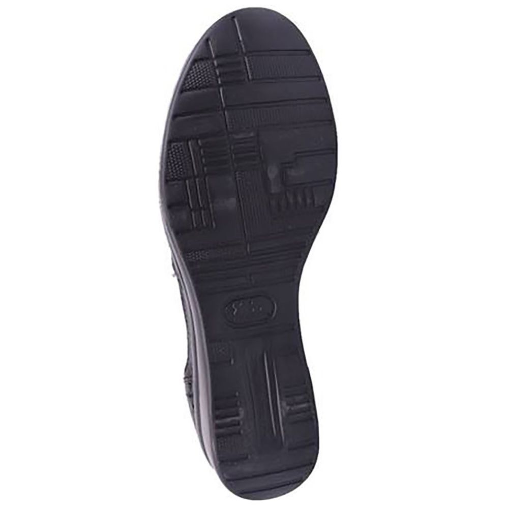 Zapato Negro Ultra Confort con Abertura Lobo Solo