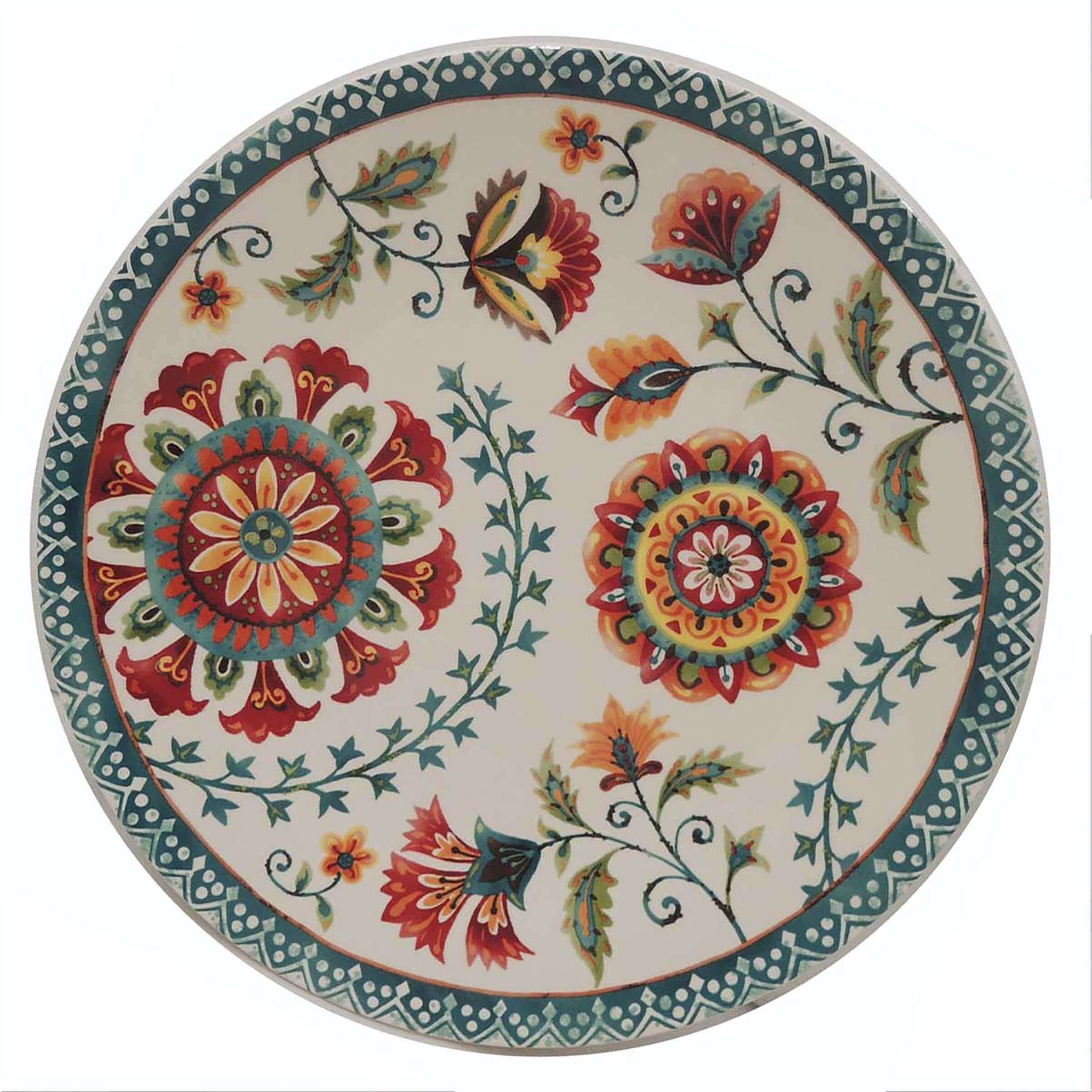 Plato Extendido Boho Floral  Vinatage Home