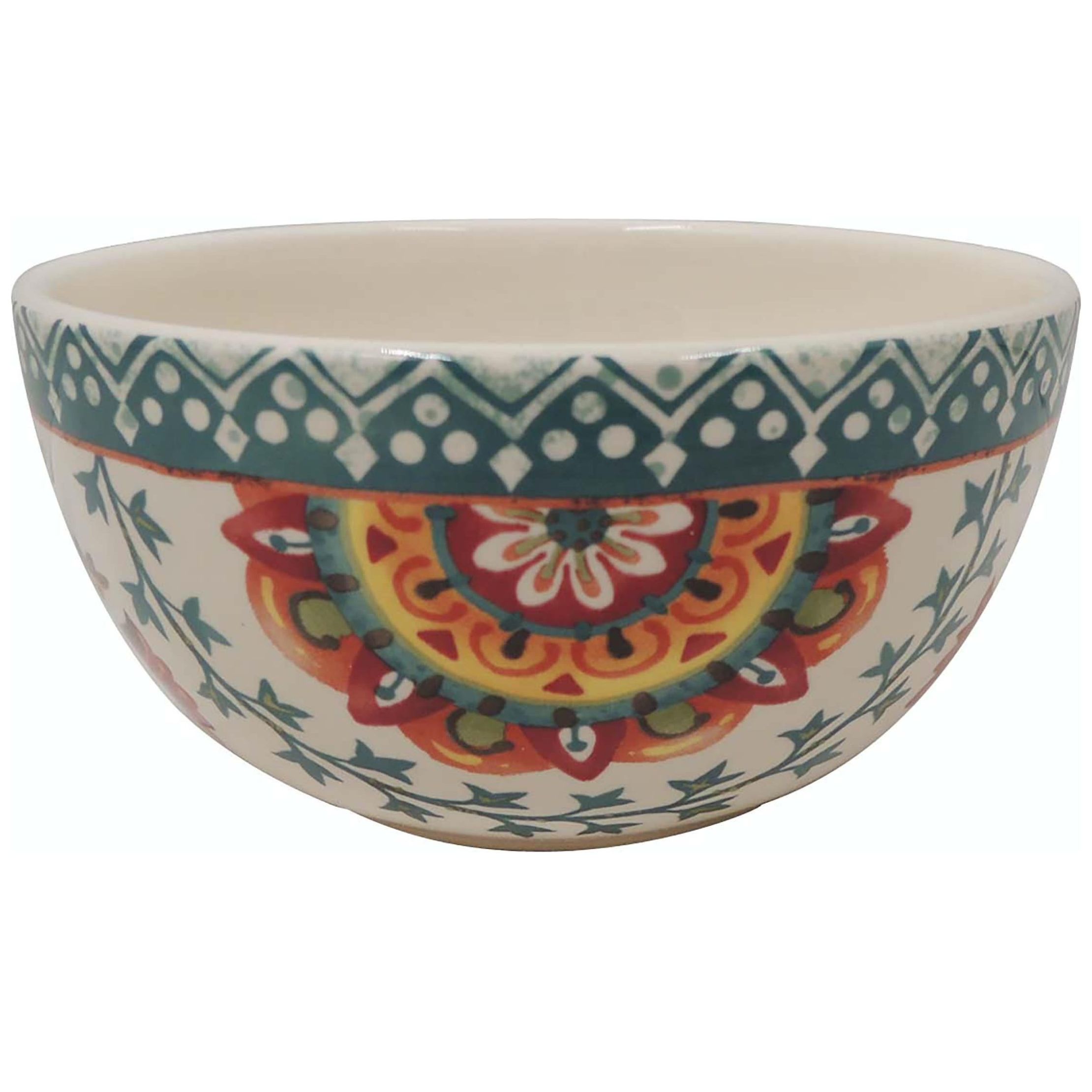 Bowl Boho Floral  Vinatage Home