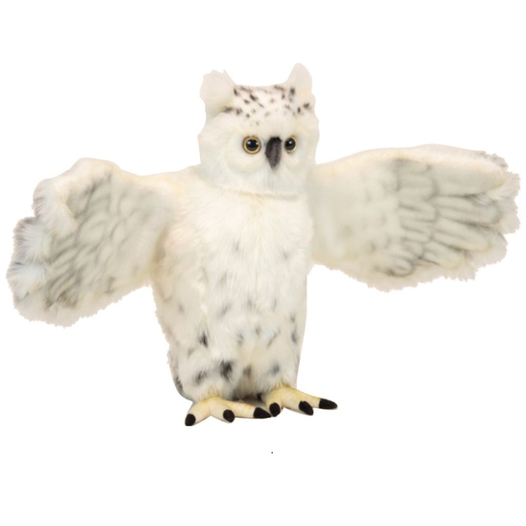 Buho Invernal Alas Abiertas 34Cm Hansa
